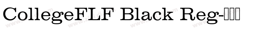 CollegeFLF Black Reg字体转换 CollegeFLF Black Reg字体转换